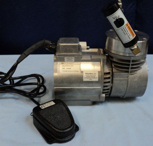 Knf neuberger diaphragm vacuum pump un035sti with foot switch for sale