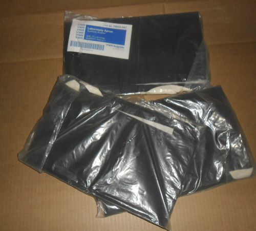 Lot of 3 VWR Synthetic Rubber Laboratory Apron 10816-047 27&#034; &amp; 42&#034;