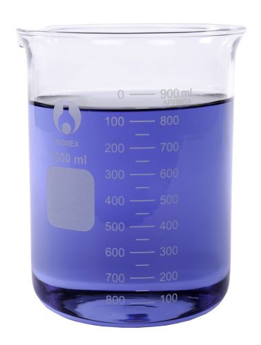 Borosilicate bomex brand glass beaker: 1000ml beakers for sale