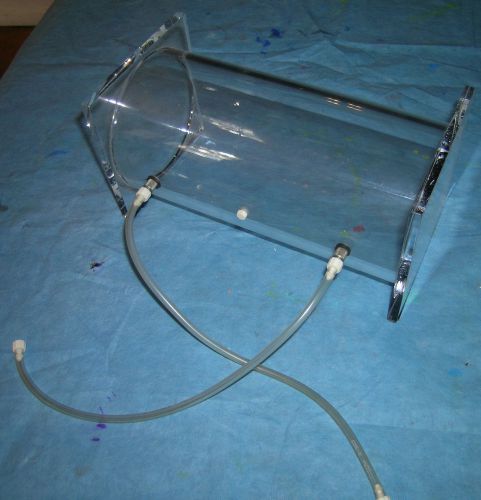 Plastic (plexiglass) chamber with 2 outlets