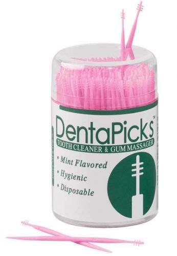 WalterDrake Denta Picks Plastic Toothpicks, Pink 