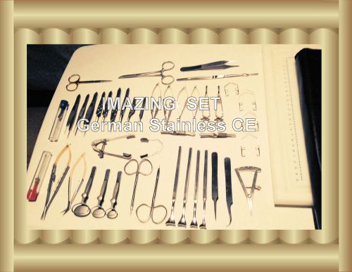 43 german grade basic ophthalmic eye micro surgery surgical instruments set kit for sale