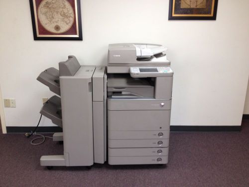 Canon imagerunner advance c5045 color copier network printer scan fax finisher for sale