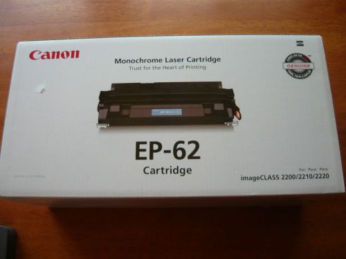 BRAND NEW Genuine Canon EP-62 Black Toner Cartridge imageCLASS 2200/2210/2220