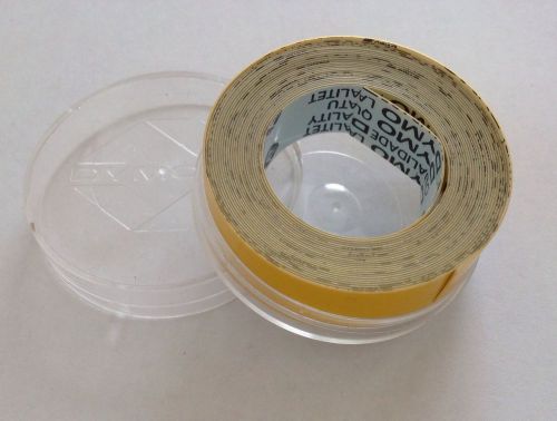 Genuine Dymo 12mm x 3M roll of Gloss Yellow embossing tape in plastic case