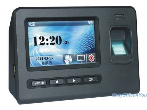 Biometric Fingerprint Time Recording Time Attendance 4.3 inch Touch Screen