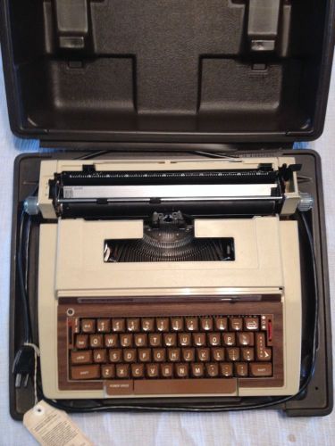 Vintage Smith Corona Super Sterling Electric Typewriter w/ Case