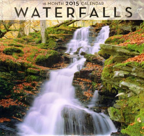 Waterfalls - 2015 16 Month   CALENDAR - 12x11 - NEW 2015