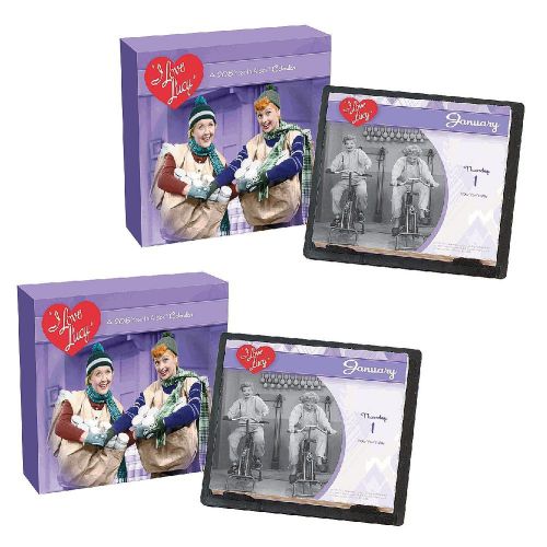 NEW (Set/2) I Love Lucy 2015 Retro Year In A Box Page-a-Day Daily Desk Calendar