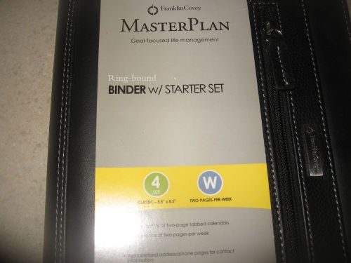 FRANKLIN COVEY MASTER PLANNER LEATHER NEW