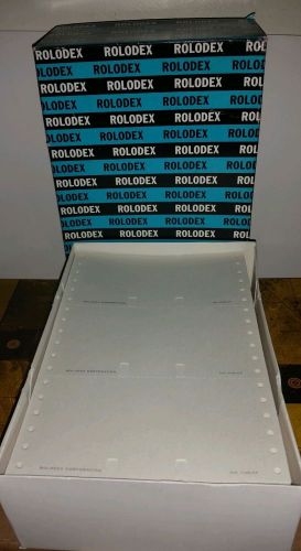 Rolodex  White Continious Form Cards fits  3*5&#039;card files C35-CF