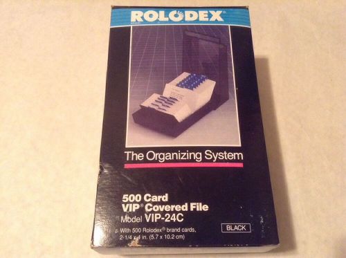 1989 ROLODEX 500 CARD VIP COVERED FILE VIP-24C NEW