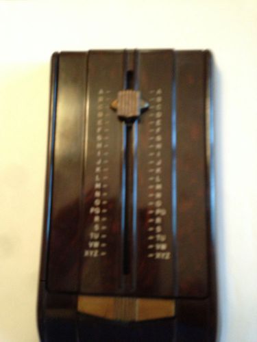 Vintage Slide Alphabet Telephone Number Organizer Sliding Pop-UpSelector