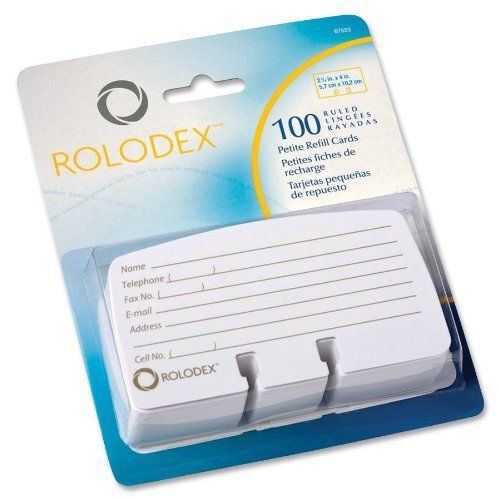 ROL67553 - Rolodex Petite Refill Cards