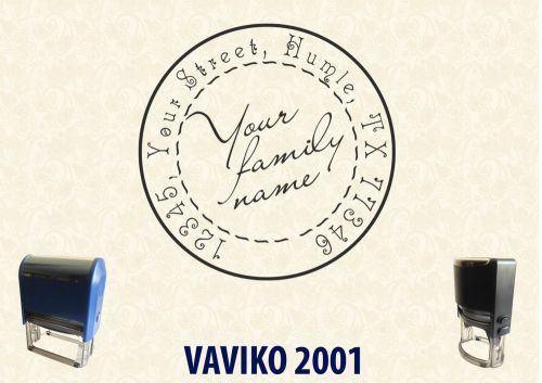 Personalized Custom Made Self Inking Rubber Stamp SH 012 D30 mm