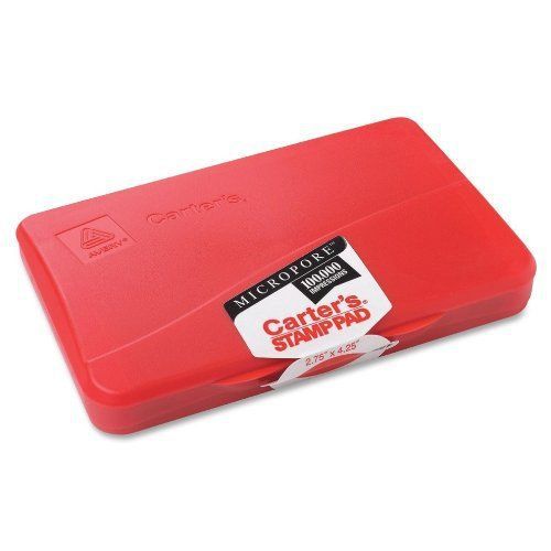 Avery Carters Micropore Stamp Pad - 2.8&#034; X 4.3&#034; - Red Ink (21271)