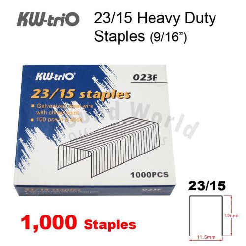 Kw-trio 023f 23/15 heavy duty stapler 23/15 staples (9/16&#034;) for sale