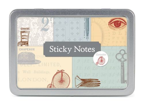 Cavallini &amp; co. curiosities sticky note pad set / decorative post its for sale