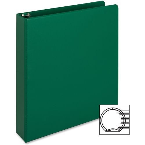 Business Source Ring Binder - 8.50&#034;x11&#034; -1.50&#034; -Vinyl - Green -1 Ea - BSN28557