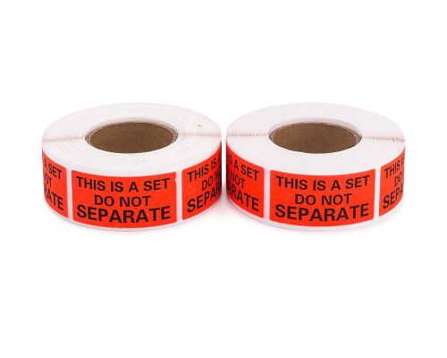 This is a Set Do not Separate label, FBA labels 1000 Total, 2 rolls of 500 Red