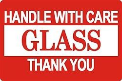 5,000 2 x 3&#034; Glass Handle with Care Shipping Sticker Labels