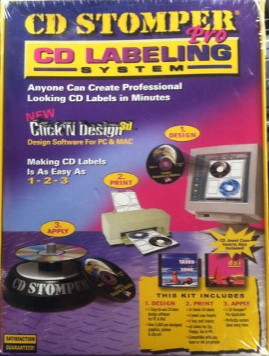 CD Stomper Pro CD Labeling System NEW in Box Sealed Free Shipping