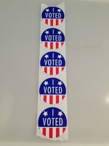 5x (Five) &#034;I Voted&#034; Stickers 2in Wide FREE SHIPPING