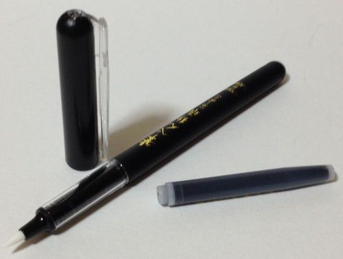 Platinum calligraphy pen Brush pen Cartridge type Soft fine brush Japan