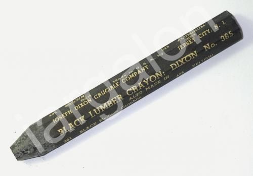 Vintage Dixon Lumber Crayon Very Soft Black 365 NEW