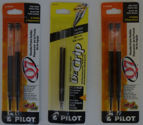 2 Packs Pilot Refills #77245 and 1 Pack Pilot Refill #77210 Brand New in Package