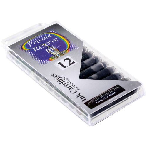 Private Reserve Short International Ink Cartridges Pack of 12 - Invincible Black