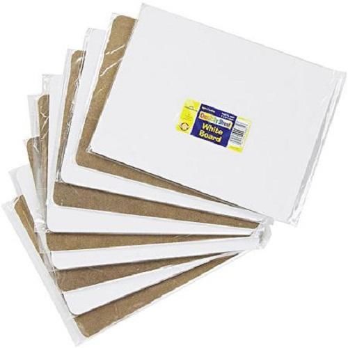 Chenille Kraft Student Dry-Erase Boards, Melamine, 12&#034; x 9&#034;, White, 10-Pack