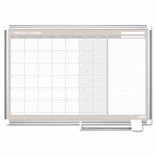 Mastervision MasterVision Monthly Planner, 36x24, Silver Frame (BVCGA0397830)