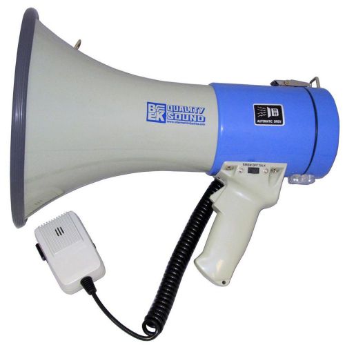 BK 72BER66SWU Portable Megaphone Bullhorn Speaker Siren w/ Recording Function