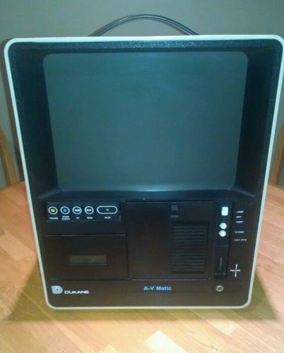 Dukane 28A1D A-V Matic Audio Visual  Cassette Player Film Strip Viewer Projector