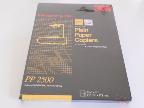 3M Transparency Film For Use With Plain Paper Copiers - PP2500 - Factory Sealed