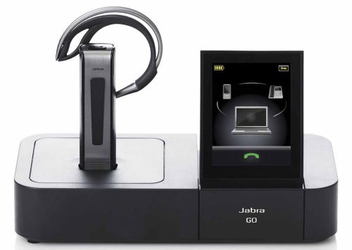 Jabra GO 6470 Bluetooth Headset with Touchscreen Deskphone Softphone &amp; Mobile