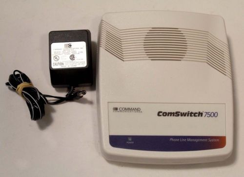COMMAND COMMUNICATIONS COMSWITCH 7500 4-PORT PHONE/MODEM/FAX SHARING DEVICE