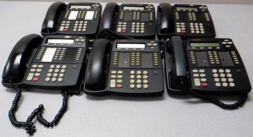 Avaya magix 4412d+ black business telephone, lot of 6 for sale