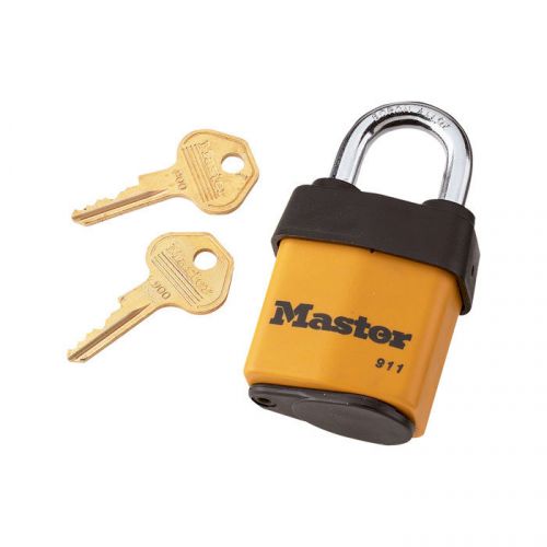 Master lock heavy duty weatherproof padlock #911dpf for sale