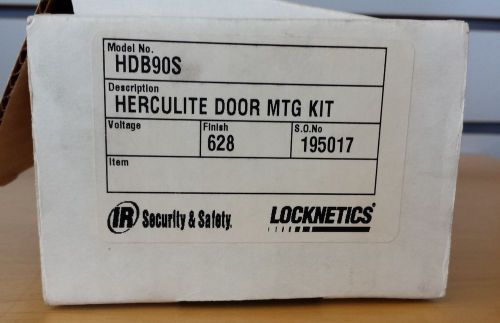 Locknetics HDB90S Herculite Door Mounting Kit Clear Anodized 390PLUS Series Alum