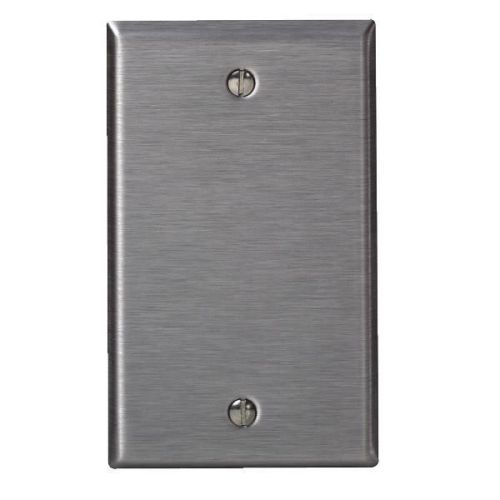 Leviton 84014 Stainless Steel Blank Wall Plate-SS BLANK WALL PLATE