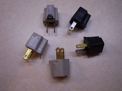 Lot of 5 Power Outlet Wall Adapter~ 3-Prong to 2-Prong Plug