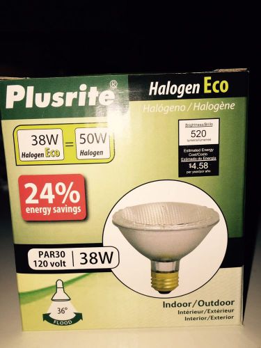 Plusrite indoor  &amp; outdoor  par30 120 volt &amp; 38W &amp; Bulb Halogen Eco
