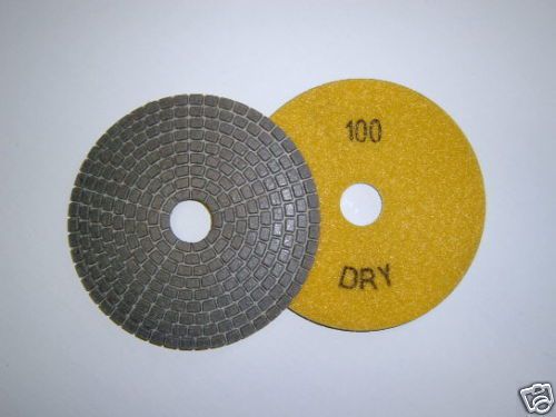 5&#034; Dry Concrete/Marble  Diamond Polishing 100# (Metal)