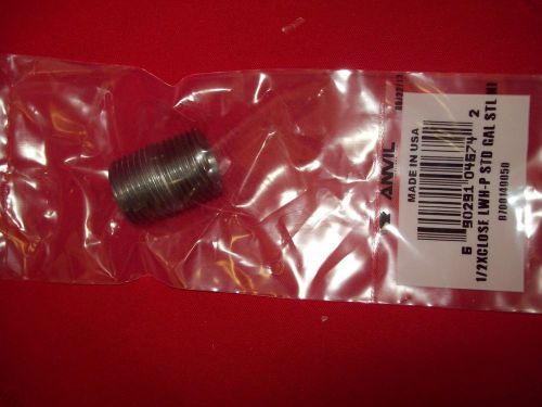 1/2x clse lwh-p std bl stl nipple new for sale