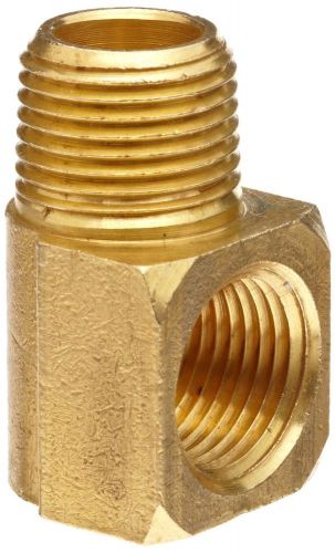 Anderson Metals Brass Pipe Fitting, 90 Degree Barstock Street Elbow, 1/2&#034; Male