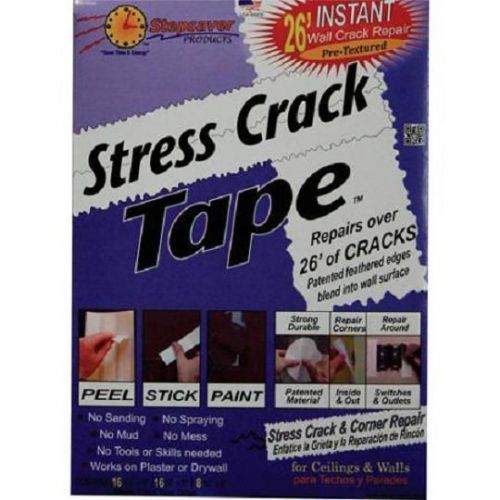 Stress Crack Tape - 26&#039; Instant Wall Crack Repair - Wall Tape - Dry Wall Repair