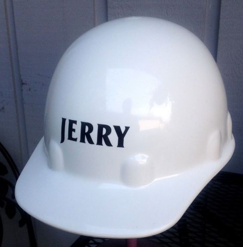 Fibre Metal White Hard Hat SEI Certified Model 3-R Action gear Supension