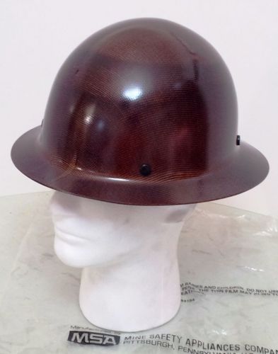 Msa skullgard hard hat natural tan - w/fas-trac suspension for sale